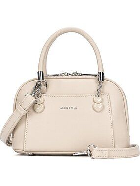 Chic Dome Shape Crossbody Mini Purse for Women, Heart Detail, Casual Bag